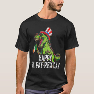 Camiseta Feliz Día de St Patricks St Patrex Paddys T Rex Pa