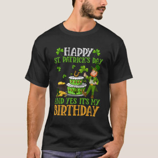 Camiseta Feliz Día De St Patricks Y Sí Es Mi Leprechaun