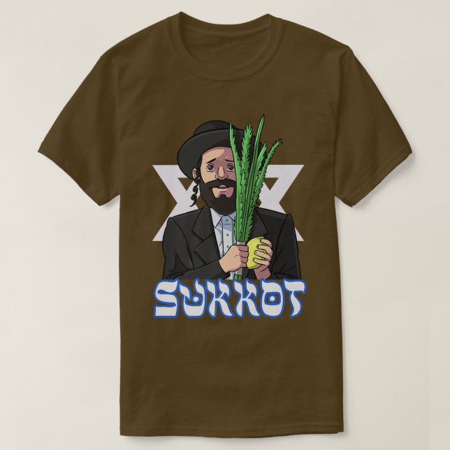 Camiseta Feliz Día de Sukkot Judío (Diseño del anverso)