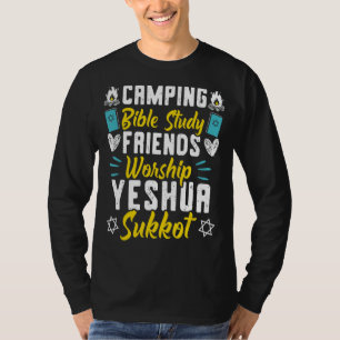 Camiseta Feliz Día de Sukkot Lulav Palm Tree Israelí Judío