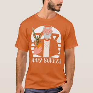 Camiseta Feliz Día de Sukkot Lulav Palm Tree Israelí Judío