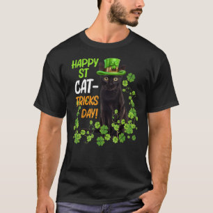 Camiseta Feliz día de trucos de gato de San Cat Sombrero de