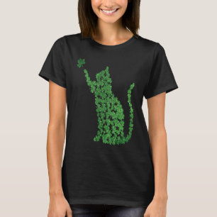 Camiseta Feliz día de trucos del gato de San Patricio Lepre