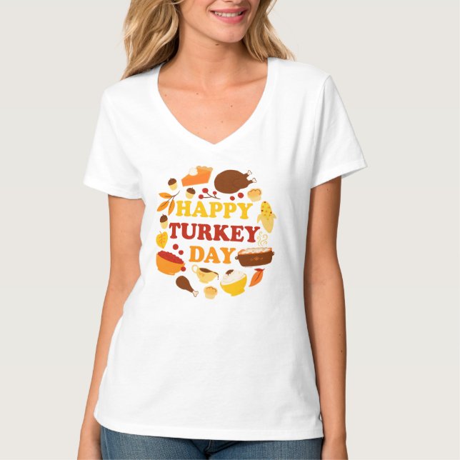 Camiseta Feliz Día de Turquía (Anverso)