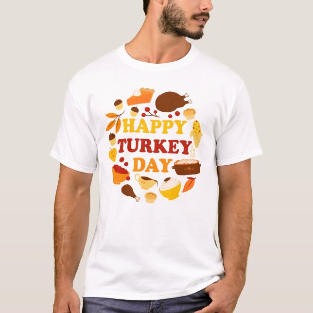 Camiseta Feliz Día de Turquía (Anverso)