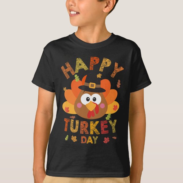 Camiseta Feliz Día de Turquía 2024 Fam de Acción de Gracias (Anverso)