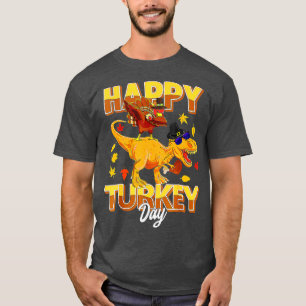 Camiseta Feliz Día de Turquía Dabbing Turkey Saure T Rex Gr