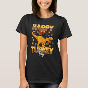 Camiseta Feliz Día de Turquía Dabbing Turkey Saurus Rex Tha