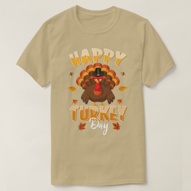 Camiseta Feliz Día de Turquía, divertida fiesta de Acción d (Diseño del anverso)