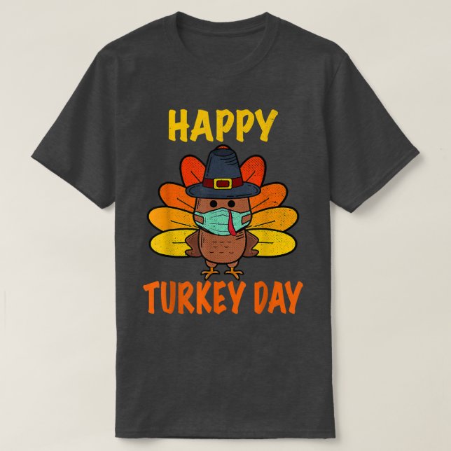 Camiseta Feliz Día de Turquía Gracioso Día de Acción de Gra (Diseño del anverso)