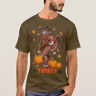 Camiseta Feliz Día de Turquía Gran pie Sasquatch Peregrino