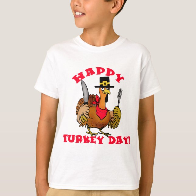 Camiseta Feliz Día De Turquía Para camisetas, Diablos, Suec (Anverso)