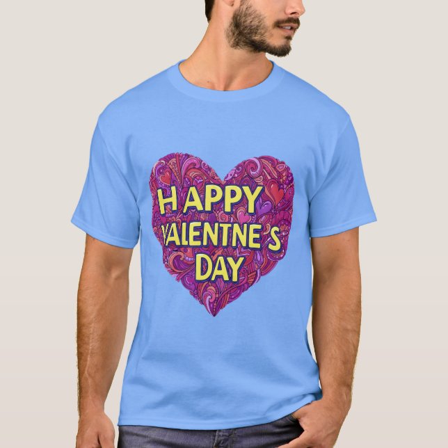CAMISETA FELIZ DÍA DE VALENTIN (Anverso)