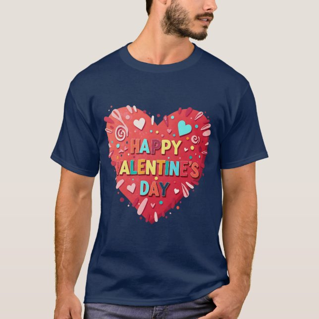 CAMISETA FELIZ DÍA DE VALENTINE (Anverso)