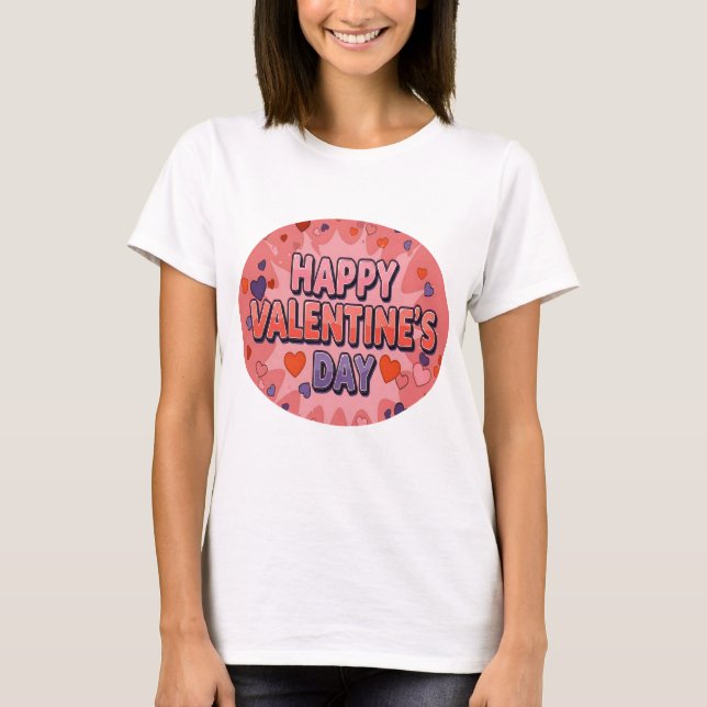CAMISETA FELIZ DÍA DE VALENTINE (Anverso)