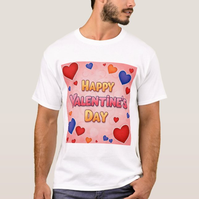 CAMISETA FELIZ DÍA DE VALENTINE (Anverso)