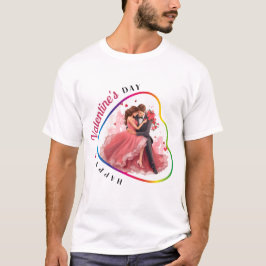 Camiseta Feliz Día de Velentine - Adorando la mirada