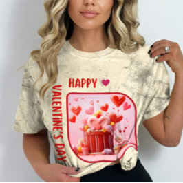 Camiseta Feliz Día de Velentine - Adorando miradas