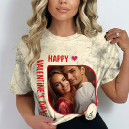 Camiseta Feliz Día de Velentine - Afecto de ensueño