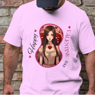 Camiseta Feliz Día de Velentine - Caras amorosas