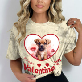 Camiseta Feliz Día de Velentine - El arrebato del corazón