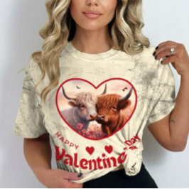 Camiseta Feliz Día de Velentine - Historia de amor encantad