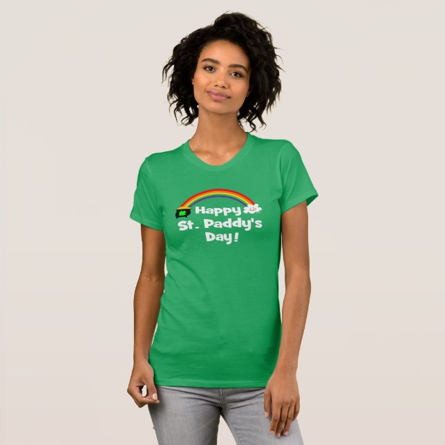 Camiseta Feliz Día del Arcoiris en St Paddy (Anverso completo)