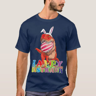 Camiseta Feliz Día del Astrastre Dino T Re Easter Egg Baske