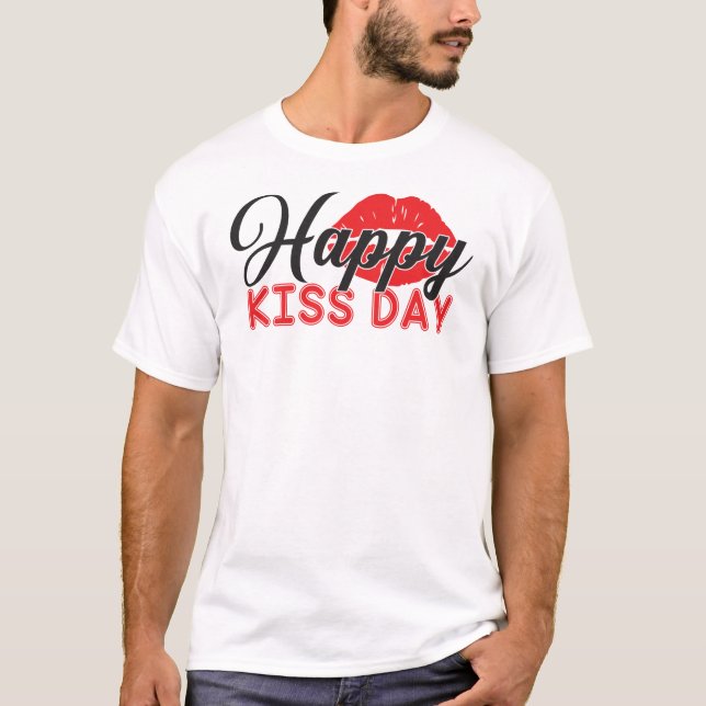 Camiseta Feliz Día del Beso (Anverso)