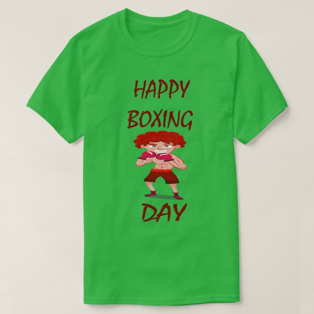 Camiseta Feliz Día del Boxeo (Diseño del anverso)