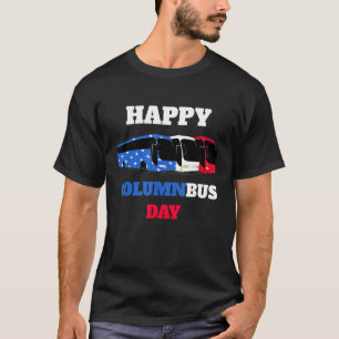 Camiseta Feliz Día del Bus de columna