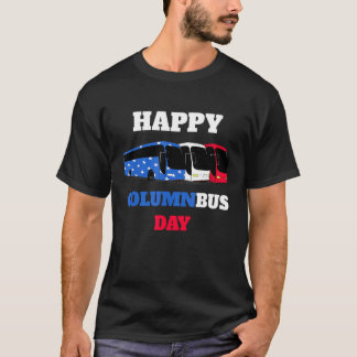 Camiseta Feliz Día del Bus de columna