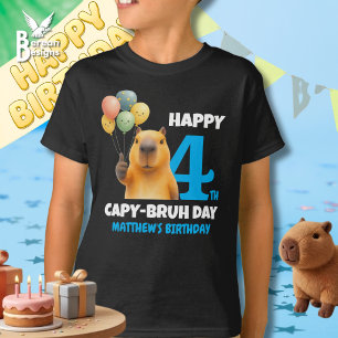 Camiseta FELIZ DÍA DEL CAPPY BRUH Cumpleaños personalizado 
