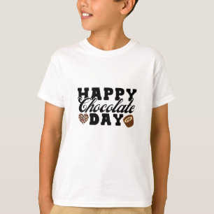 Camiseta Feliz Día del Chocolate, feliz amante del chocolat