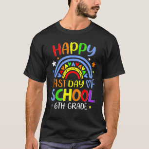 Camiseta Feliz Día Del Colegio Estudiante De Sexto Grado