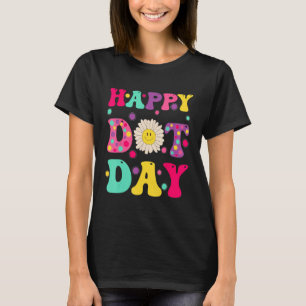 Camiseta Feliz Día del Dot Polka Dots Groovy International 