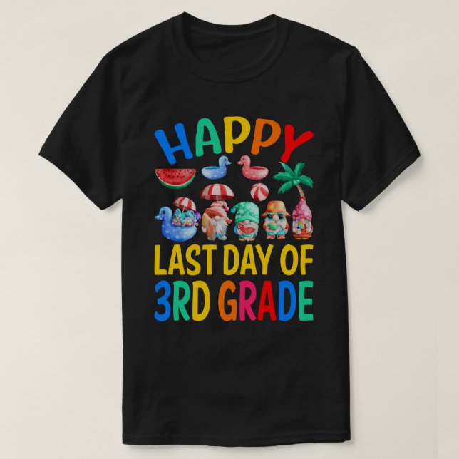 Camiseta Feliz Día Del Estudiante De 3er Grado (Diseño del anverso)