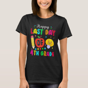 Camiseta Feliz Día Del Estudiante De Cuarto Grado