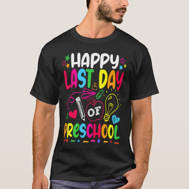 Camiseta Feliz Día Del Estudiante De Preescolar (Anverso)