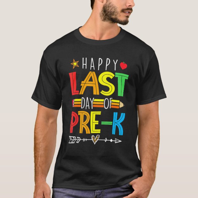 Camiseta Feliz Día Del Estudiante De Preescolar Gra (Anverso)