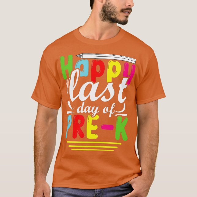 Camiseta Feliz Día Del Grado Estudiantil De Preescolar (Anverso)