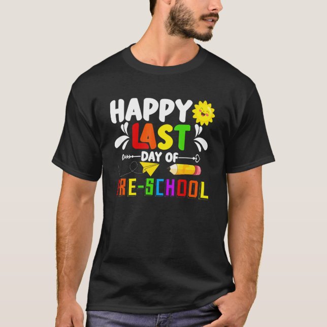 Camiseta Feliz Día Del Graduado De Preescolar (Anverso)
