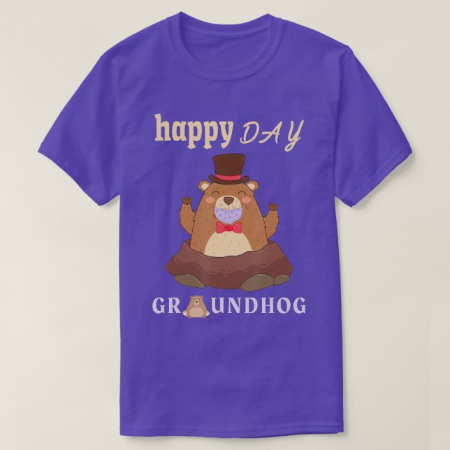 Camiseta Feliz Día del Groundhog 2021 regalo divertido 1 (Diseño del anverso)