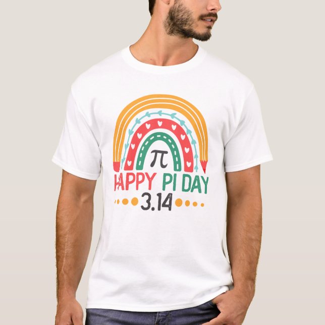 Camiseta Feliz Día Del Ilustre 3.14 Profesor De Matemáticas (Anverso)