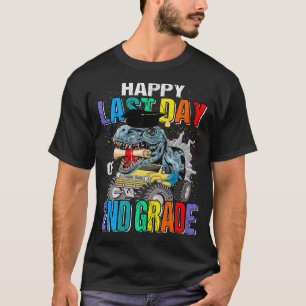 Camiseta Feliz Día Del Monstruo De 2º Grado Dinosaurio
