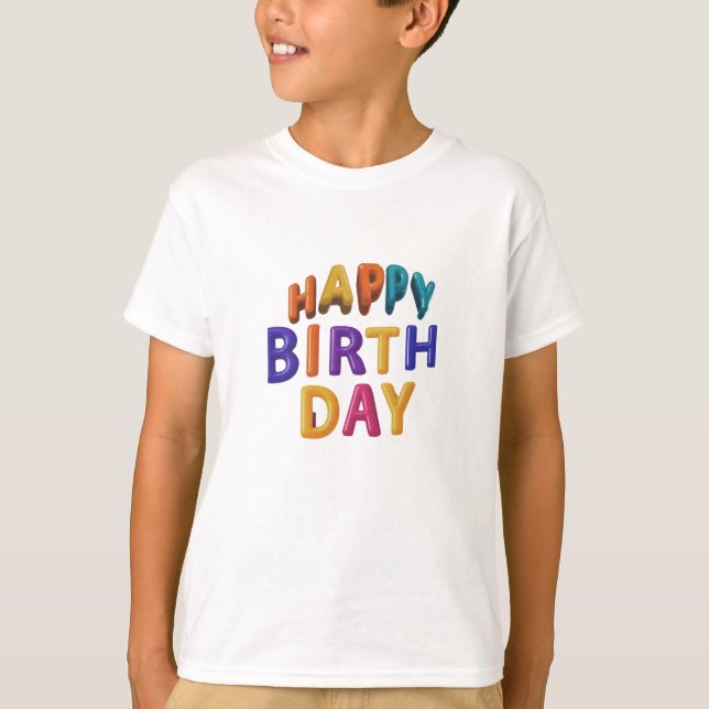 Camiseta Feliz Día del Nacimiento (Anverso)