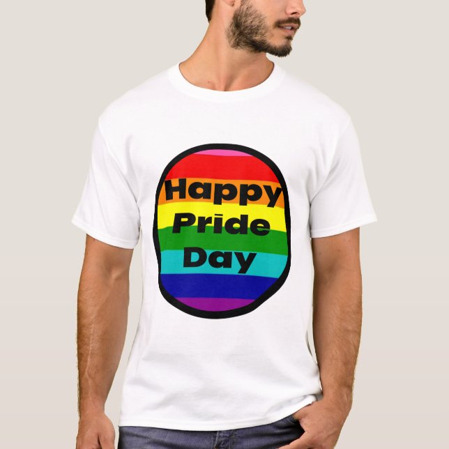 Camiseta Feliz Día del Orgullo Gay (Anverso)