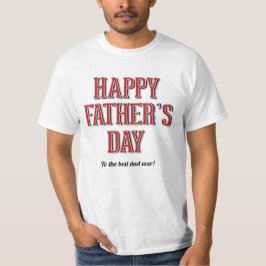 Camiseta Feliz Día del Padre