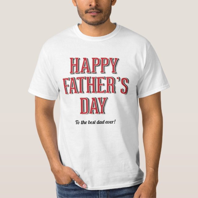 Camiseta Feliz Día del Padre (Anverso)