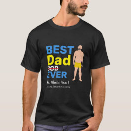 Camiseta Feliz Día del Padre 4 Foto con el gracioso cuerpo